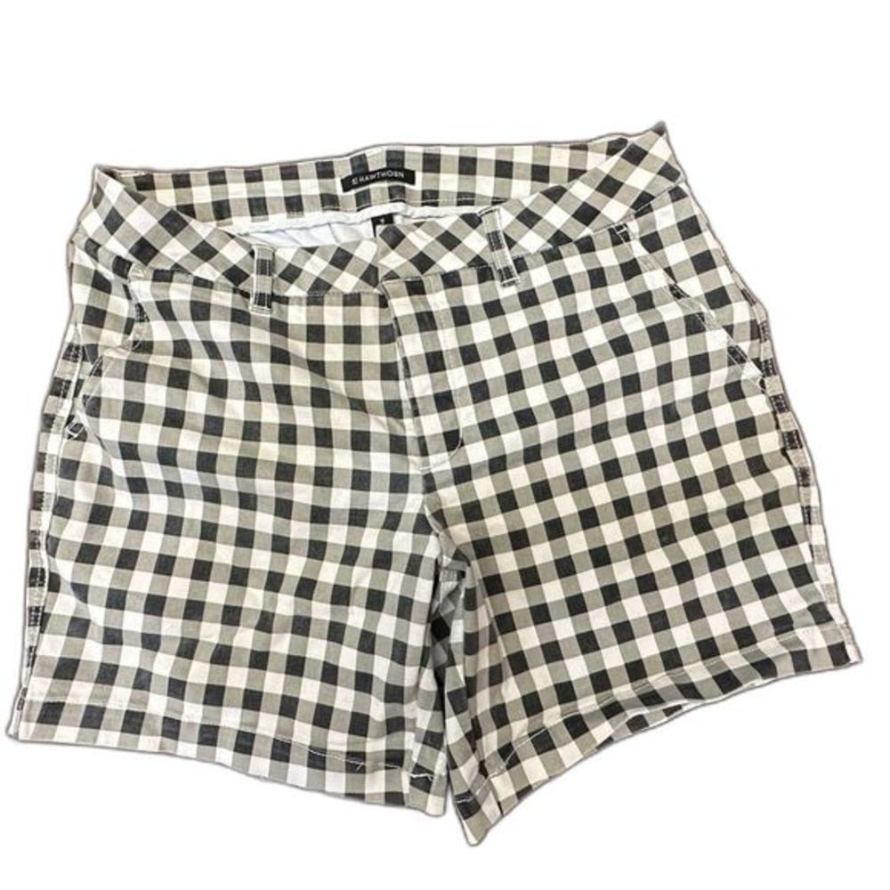 41 Hawthorn Checkered Black and White Shorts Mid Length Size 12